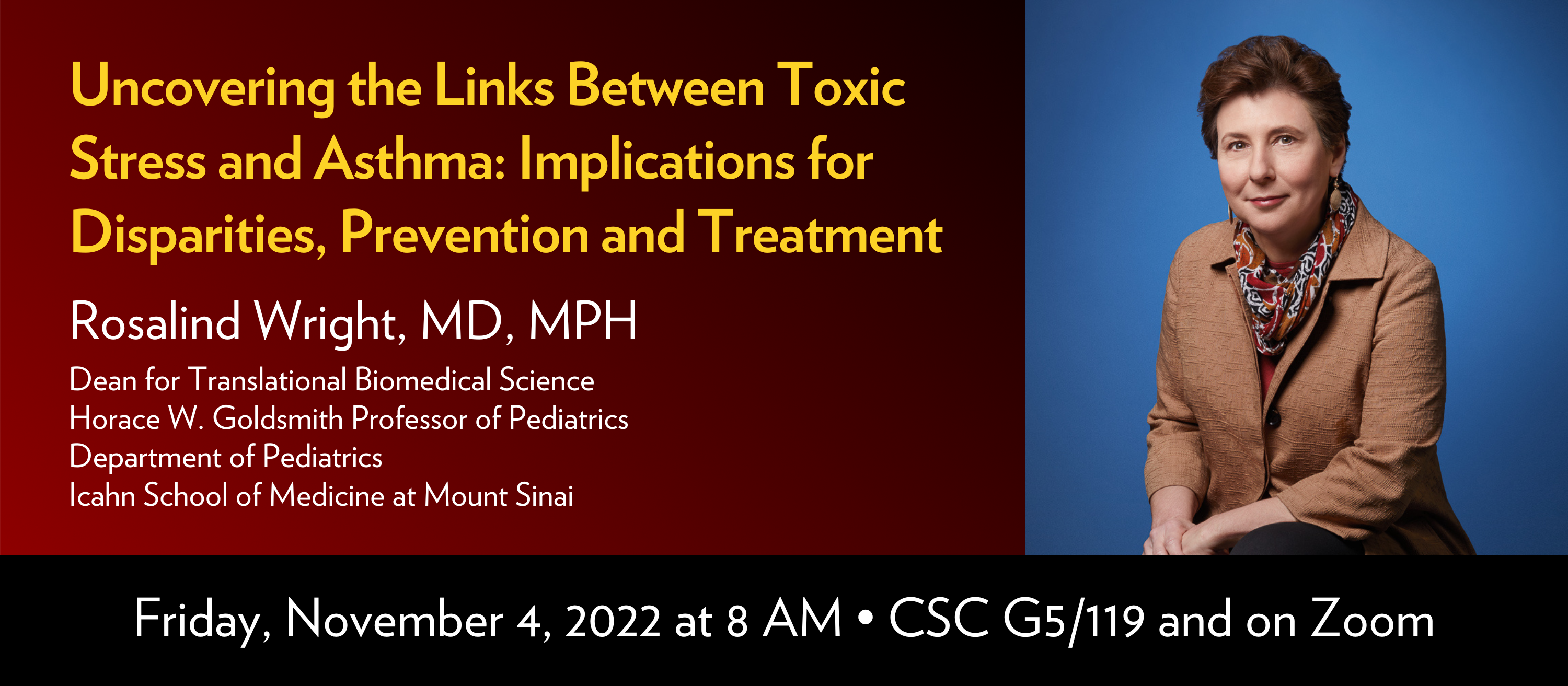 Title: Uncovering the Links Between Toxic Stress and Asthma: Implications for Disparities, Prevention and Treatment