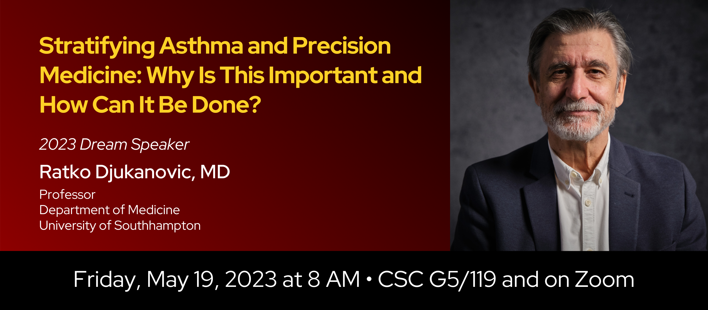 Title: Stratifying Asthma and Precision Medicine: Why Is This Important and How Can It Be Done?