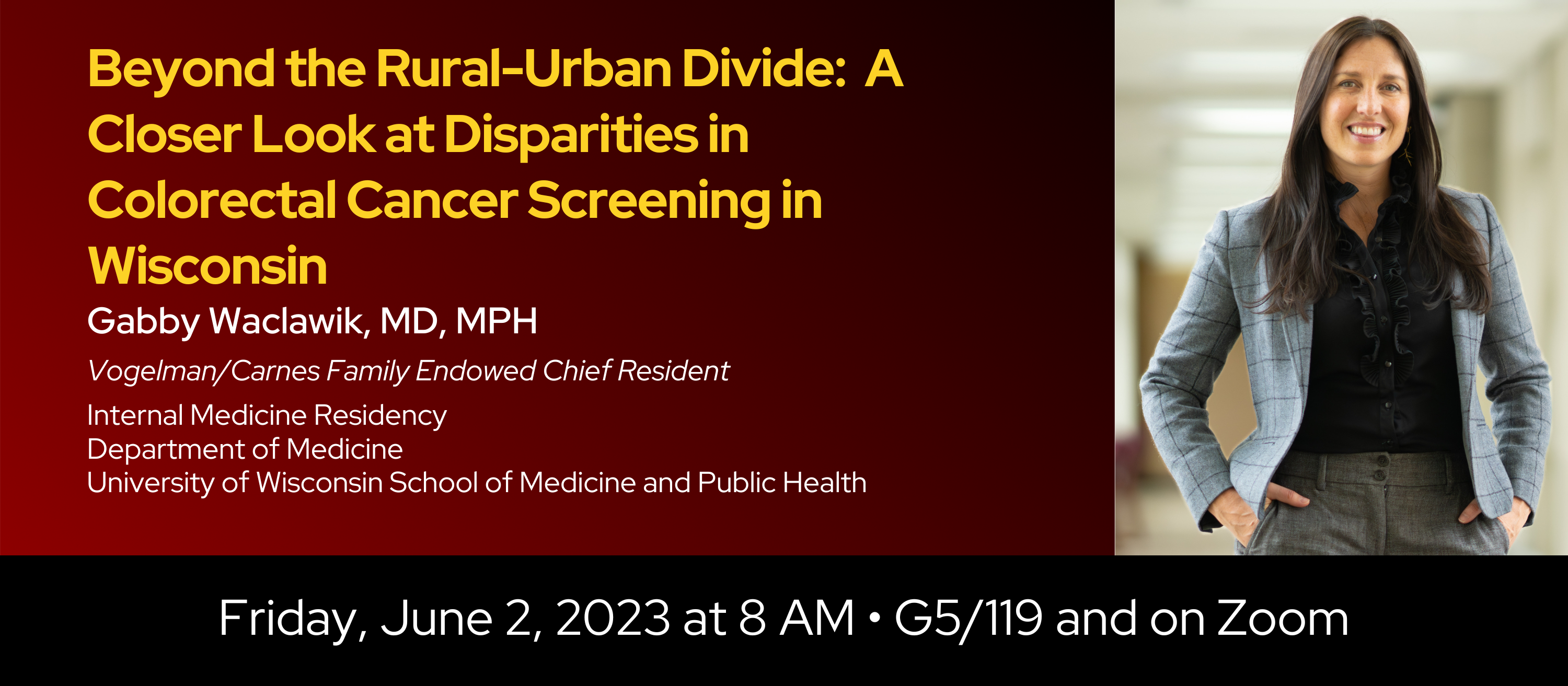 Title: Beyond the Rural-Urban Divide: A Closer Look at Disparities in Colorectal Cancer Screening In Wisconsin