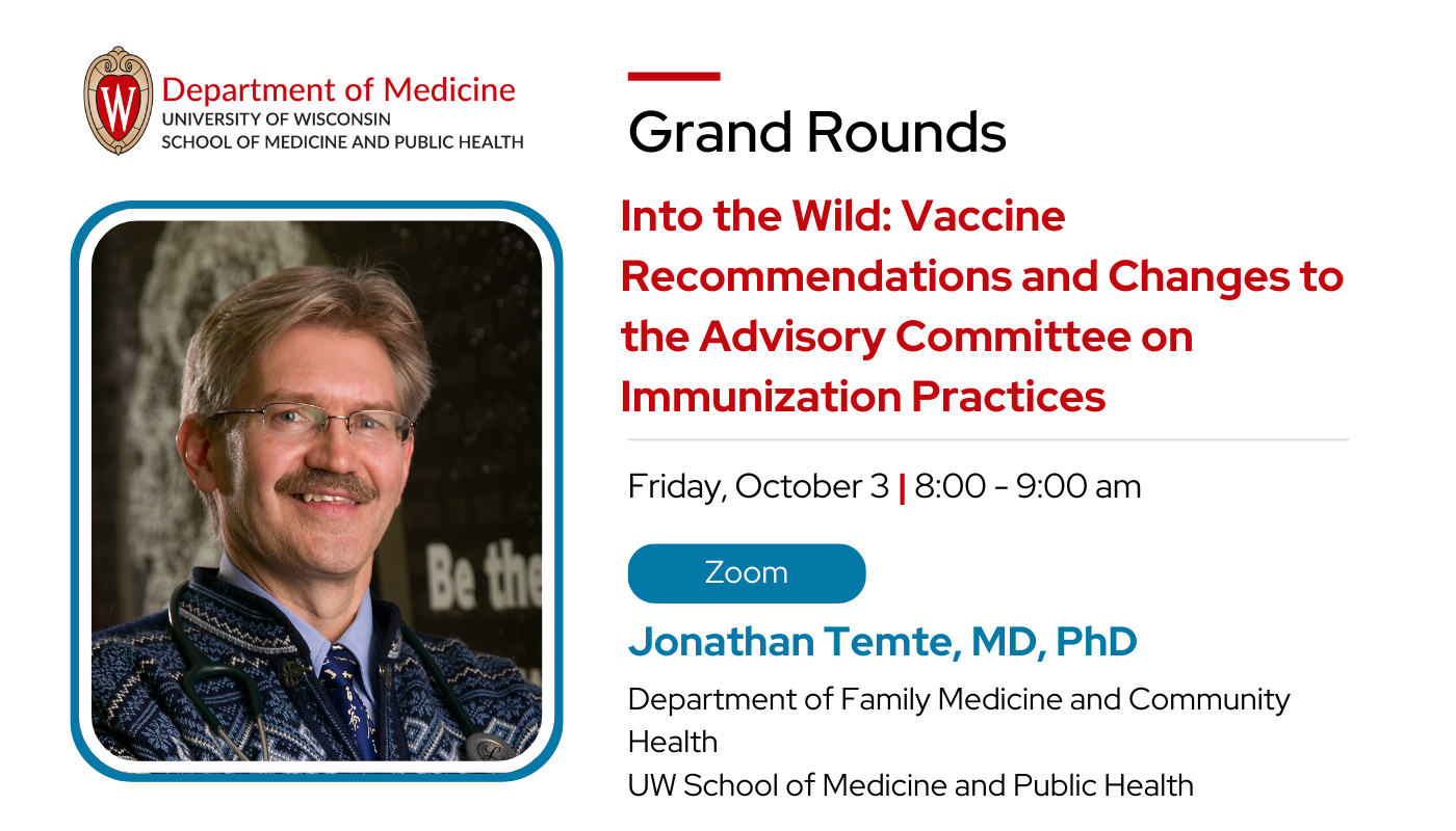 Into the Wild: Vaccine Recommendations and Changes to the Advisory Committee on Immunization Practices Into the Wild: Vaccine Recommendations and Changes to the Advisory Committee on Immunization Practices