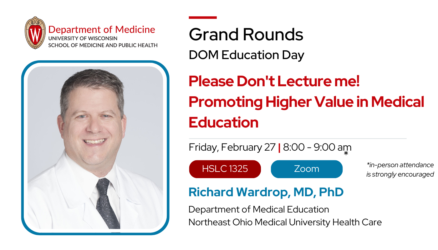 Please Don't Lecture me! Promoting Higher Value in Medical Education
